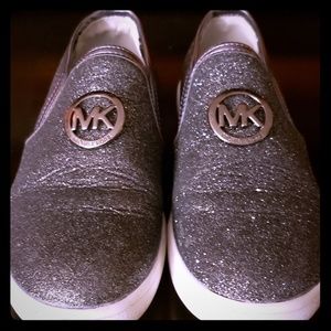 Michael Korr  Grey Glitter slip on sneakers size 2